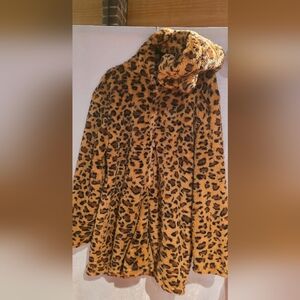 Leopard Print Faux Fur Onsie